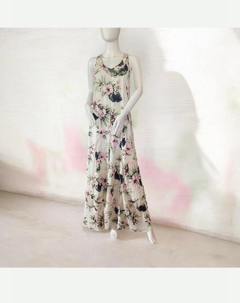 BAR III Floral Maxi Dress Large